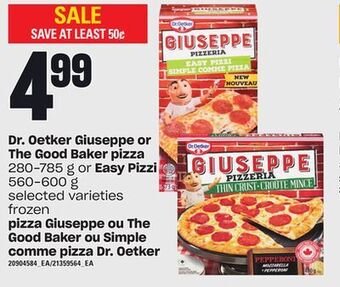 Independent City Market Pizza giuseppe, 560-600 g ou the good baker ou simple comme pizza dr. oetker, 280-785 g offer