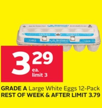 Rexall Grade a large white eggs offer