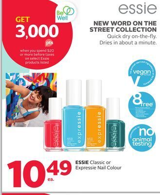 Rexall Essie classic or expressie nail colour offer