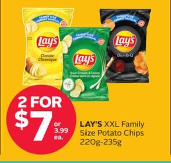 Rexall Lay's xxl family size potato chips offer
