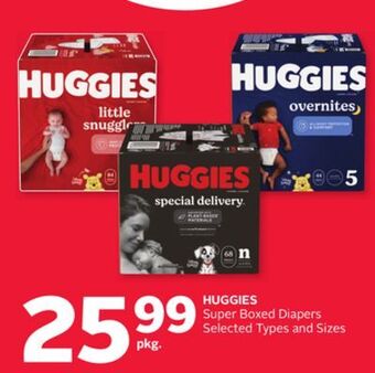 Rexall Huggies super boxed diapers offer