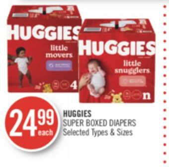 Shoppers Drug Mart Huggies super boxed diapers offer