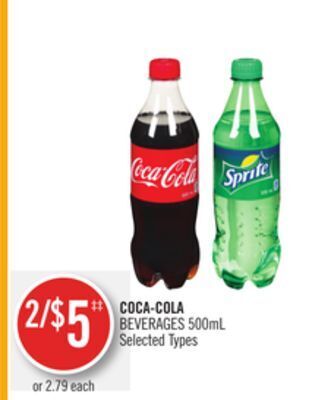 Shoppers Drug Mart Coca-cola beverages offer