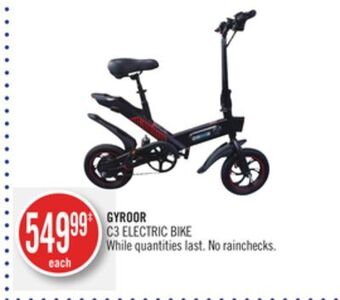 Shoppers Drug Mart Gyroor c3 electric bike offer