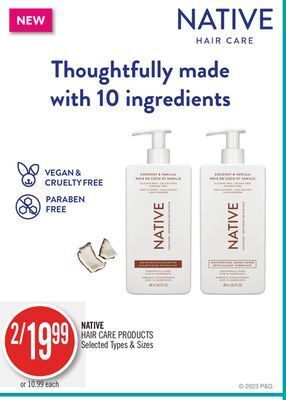Shoppers Drug Mart Native hair care products offer