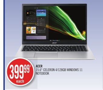 Shoppers Drug Mart Acer 15.6 celeron 4/128gb windows 11 notebook offer