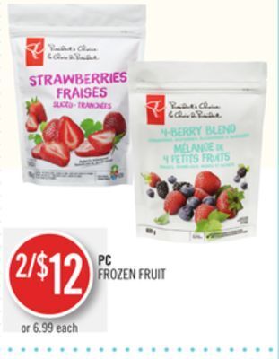 Shoppers Drug Mart Pc frozen fruit offer