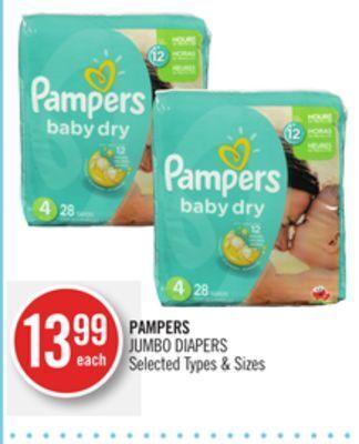 Shoppers Drug Mart Pampers jumbo diapers offer
