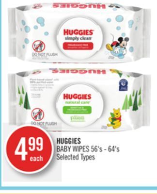 Shoppers Drug Mart Huggies baby wipes offer