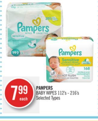 Shoppers Drug Mart Pampers baby wipes offer