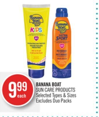 Shoppers Drug Mart Banana boat sun care products offer