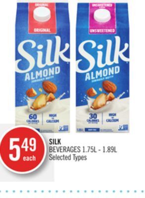 Shoppers Drug Mart Silk beverages offer