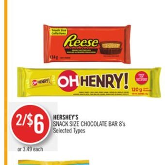 Shoppers Drug Mart Hershey's snack size chocolate bar offer