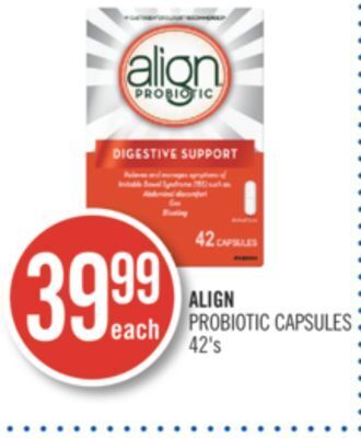 Shoppers Drug Mart Align probiotic capsules offer
