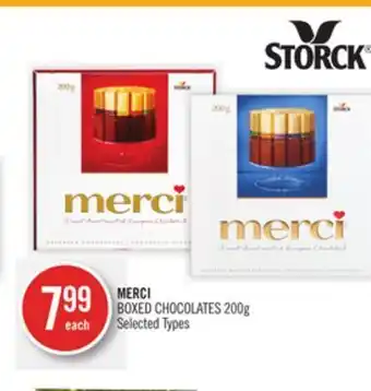 Shoppers Drug Mart Merci boxed chocolates offer