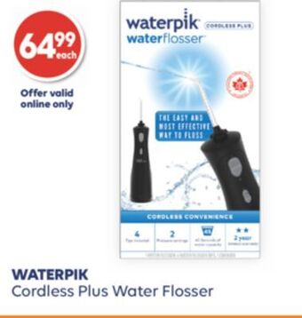 Wellwise by Shoppers Waterpik cordless plus water flosser offer