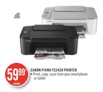 Shoppers Drug Mart Canon pixma ts3420 printer offer