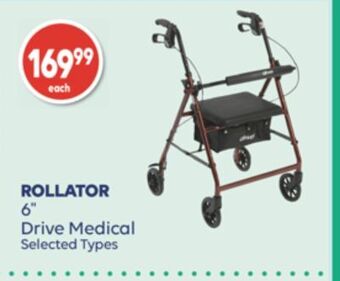 Wellwise by Shoppers Rollator 6 drive medical offer