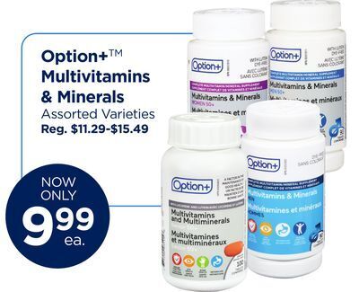 The Medicine Shoppe Pharmacy Option+ multivitamins & minerals offer