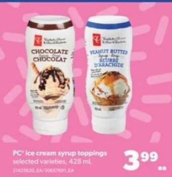 Real Canadian Superstore PC ice cream syrup toppings , 428 ml offer