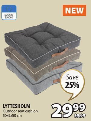 JYSK Lyttesholm outdoor seat cushion offer