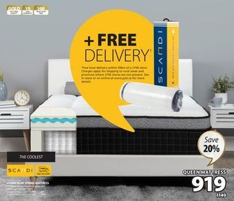 JYSK Scandi blak spring mattress offer