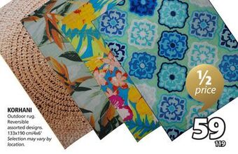 JYSK Korhani outdoor rug offer