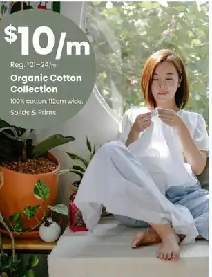 Fabricland Organic cotton collection offer