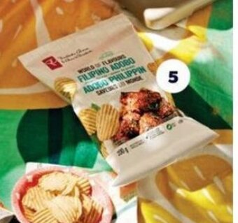Real Canadian Superstore PC World Of Flavours™ Filipino Adobo potato chips 200 g offer