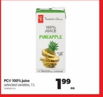 Real Canadian Superstore PC® 100% juice, I L offer