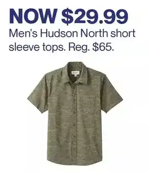 Hudson's Bay Men's hudson north short sleeve tops offer