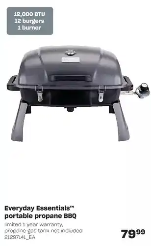 Loblaws Everyday essentials portable propane bbq offer