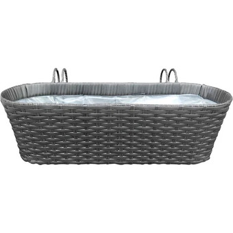 JYSK Andora ANDORA Oval polyrattan planter offer