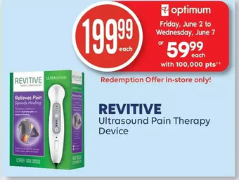 Wellwise by Shoppers Revitive ultrasound pain therapy device offer