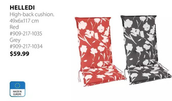 JYSK HELLEDI High-back cushion. offer