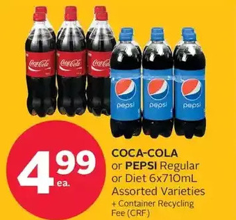 Rexall Coca-cola or pepsi regular or diet offer