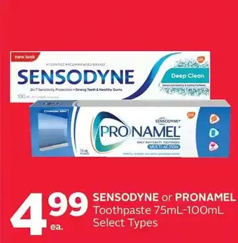Rexall Sensodyne or pronamel toothpaste offer