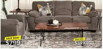 Leon's Archie sofa | loveseat | chair | ottoman offer