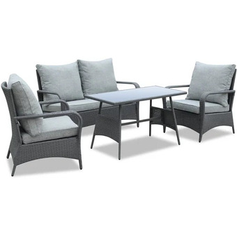 The Brick Nassau 4-piece conversation set - grey offer