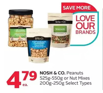 Rexall Nosh & co. peanuts or nut mixes offer