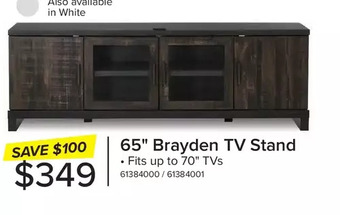 Leon's 65 brayden tv stand offer