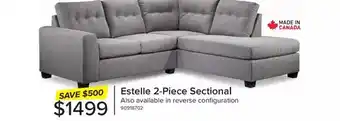 Leon's Estelle 2-piece sectional offer