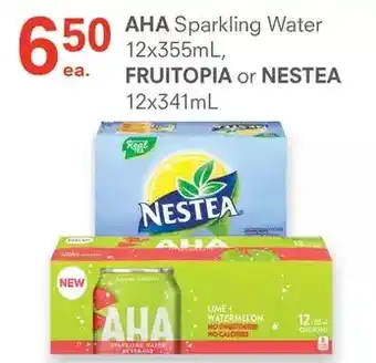 Guardian Pharmacy Aha sparkling water, fruitopia or nestea offer