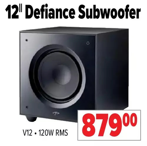 2001 Audio Video 12 defiance subwoofer offer