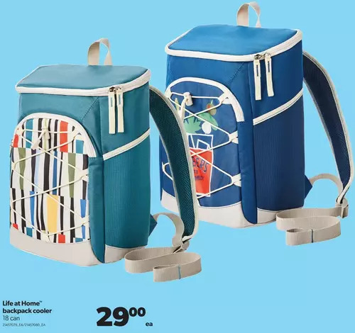 Real Canadian Superstore Life at home backpack cooler offer