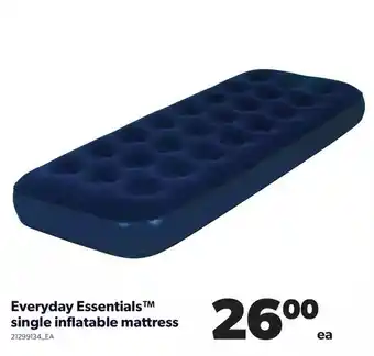 Real Canadian Superstore Everyday essentials single inflatable mattress offer