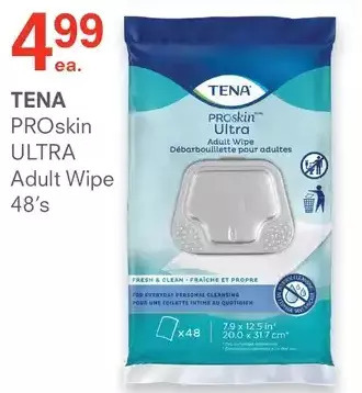 Guardian Pharmacy Tena proskin ultra adult wipe offer