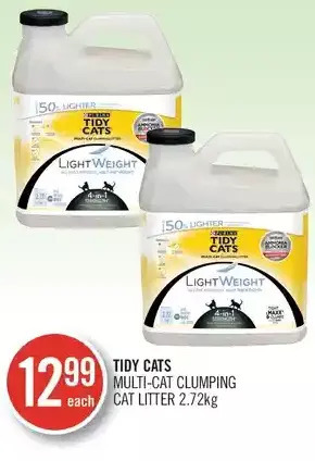 Shoppers Drug Mart Tidy cats multi-cat clumping cat litter offer