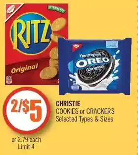 Shoppers Drug Mart Christie cookies or crackers offer