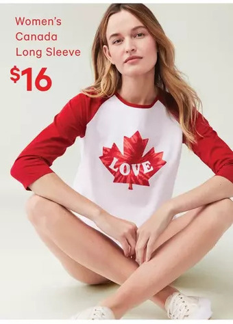 Real Canadian Superstore Women's canada long sleeve offer